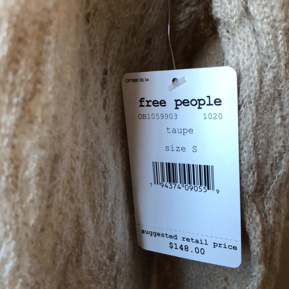 Free People Say Hello Sweater in Neutral Size Small - Picture 11 of 13